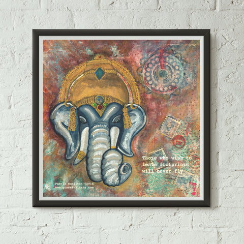 Ganesha with Quote
